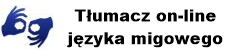 Ikona logo Tłumacz Online Języka Migowego w menu